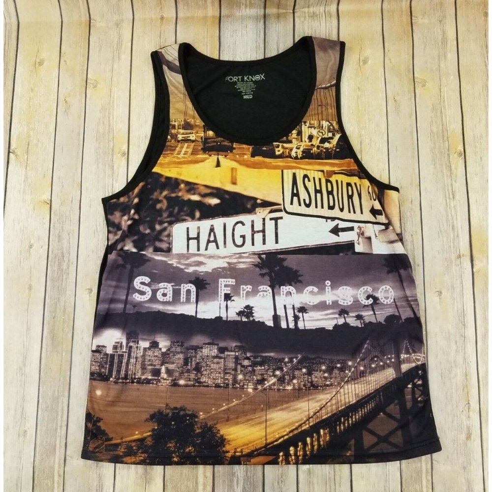 FORT KNOX Women’s Sleeveless Tank Top San Francisco Size M Multicolor B83